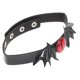 thumbnail image 4 of KAKOWELY Gargantilla de PU con dije de murciélago estilo punk, collar con ojos de diablo para fiesta de Halloween para mujeres y hombres, collar de clavícula con alas de murciélago, 4 of 5
