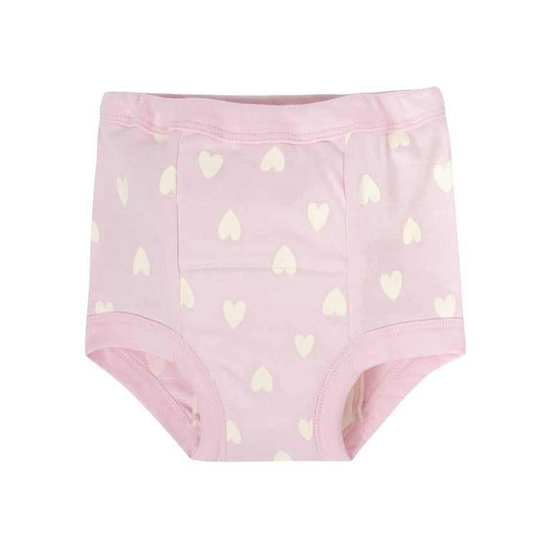 Gerber Baby Girls' 4-Pack Training Pant, Bunny, 3T 