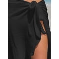 thumbnail image 5 of Cupshe Women's Black Side Tie Midi Sarong, One Size, 5 of 5