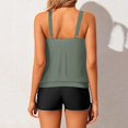 thumbnail image 5 of Women Conservative Print Strappy Back Set Two Piece Swimsuits Swimdress, 5 of 5