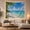 Curving Sand Beach, variant on Ocean Waves Tropical with Beach Main Pristine Sand, Mystical Fantasy for Space Lovers, Galaxy Room Decor, Housewarming Gift, Tapestry Wall Hanging for Bedroom and Dorm