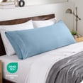 thumbnail image 6 of Bare Home Body Pillowcase - Envelope Closure - Ultra Soft - Double Brushed - Light Blue, 6 of 7