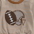 thumbnail image 5 of Xudanell Baby Boy Winter Clothes Toddler Baby Boy Football Outfit Football Embroidery Long Sleeve Crewneck Sweatshirt Pants Set 6 12 18 24 Months 2T 3T, 5 of 7