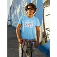 thumbnail image 3 of Old Glory Mens City Distressed Flag Chicago Short Sleeve Graphic T Shirt, 3 of 6