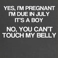 thumbnail image 2 of CafePress - July, Baby Boy, Funny Maternity Tee - Maternity Dark T-Shirt, 2 of 3