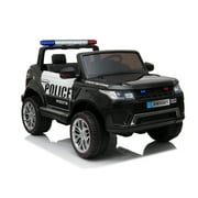 Blazin' Wheels 12V Battery Operated Ride on Police Vehicle - Black -Unisex Item