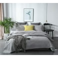 thumbnail image 4 of KASENTEX Coverlet Quilt Set-Pre Washed-Luxury Microfiber Soft Warm Bedding-Solid Colors Bedspread-Contemporary Star Design, QUEEN + 2 Standard Shams, FLINT GREY, 4 of 6