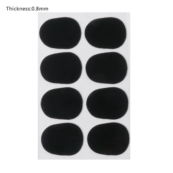 lixuesong 8 Pieces Mouthpiece Cushion 0.5mm 0.8 mm Mouthpiece Patches Pack for and Saxophone and Clarinet, Black Color