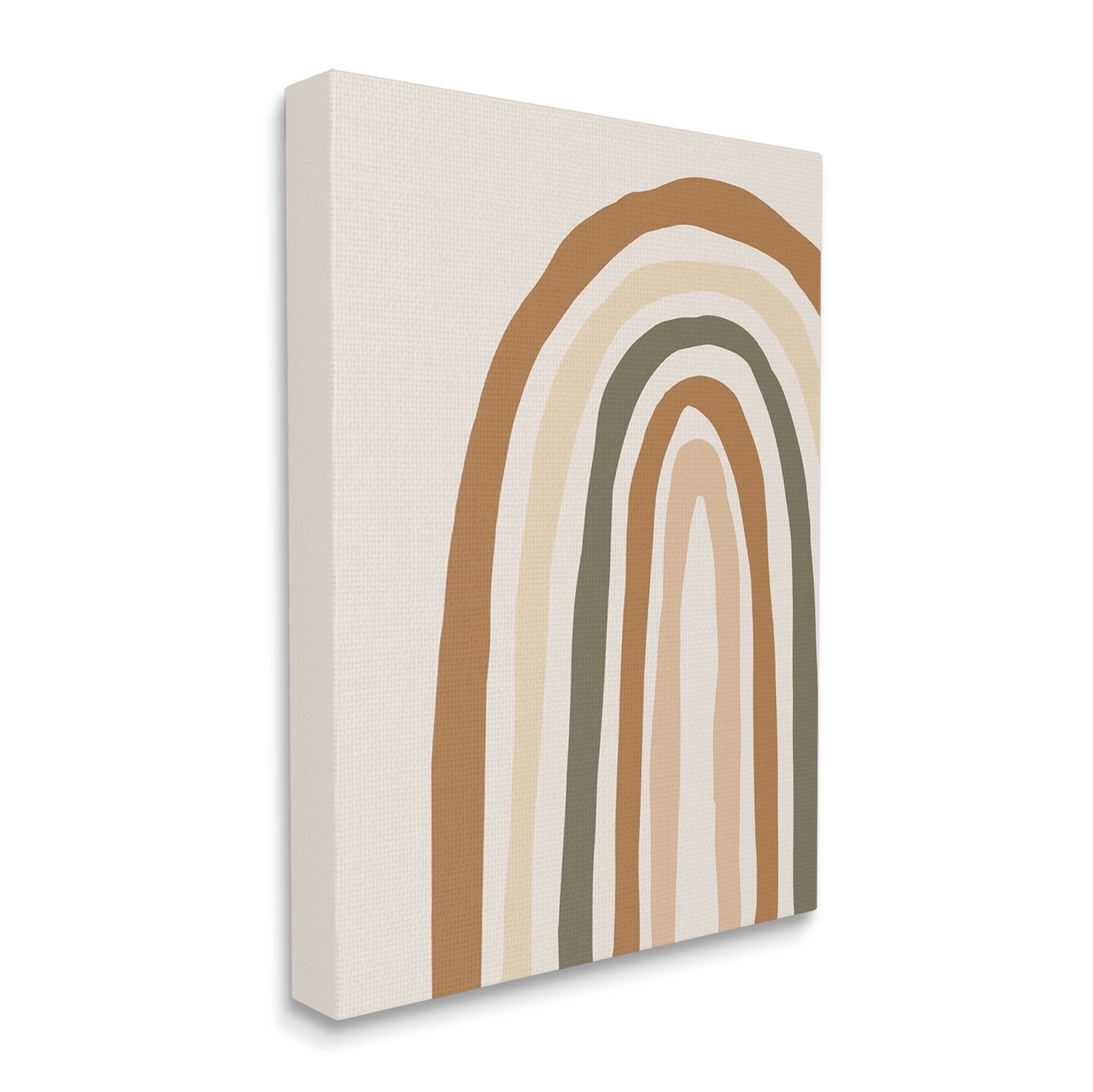 Stupell Industries Neutral Tones Rainbow Graphic Art Gallery Wrapped Canvas Print Wall Art, Design by Elizabeth Medley