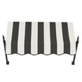thumbnail image 2 of Awntech 4.375 ft New Orleans Fixed Awning Acrylic Fabric, Black/White Stripe, 2 of 2