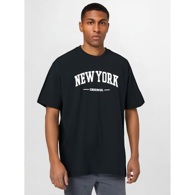 Men'S T-Shirt - Comfortable And Stretchy, Perfect for Summer Outdoor Activities. Street Style Stretchy Crew Neck T-Shirt for Summer, a Great Gift Option.