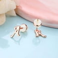 thumbnail image 2 of SUTENGDA Sterling Silver Stud Earrings  14K Gold, 2 of 6