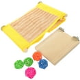 thumbnail image 4 of 1 Set of Guinea Pig Sleeping Bed Springboard Hanging Hammock Warm Sleeping Bed Toy Ball, 4 of 9
