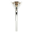 thumbnail image 3 of 2 ct Round Cut Simulated Champagne Diamond Solitaire 18K White Gold Womens Engagement Ring, 3 of 5