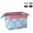 thumbnail image 3 of flamenco, 18 13 9 cm Petite Trousse De Toilette Compacte Et Pliante Trousse Cosmtiques Fleurs De Style Japonais, 3 of 5