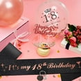 thumbnail image 4 of Sweet18th Birthday Gifts for Girls, 18th Birthday Decorations Sash and Tiara Girls,Tiara Rhinestone Crown,Glitter Sash,Black Rose Gold Balloons,Cake Topper,Keyring for Happy 18 Party Favor, 4 of 8