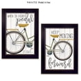 thumbnail image 1 of TrendyDecor4U V413-712 "Pedal it Out" 2-Piece Vignette by Marla Rae, Black Frame, 1 of 2