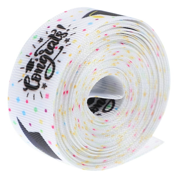 KAKOWELY 1 rollo de cinta para fiesta de graduación, cinta para envolver regalos, manualidades, lazos, cinta para manualidades