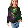 thumbnail image 4 of Spazoro Kids Girls Pullover Shirts Tee, Long Sleeve Spring and Summer Round Neck Printed Fashion Casual Tops for Child Girls Multicolor Size 7 T, 4 of 5