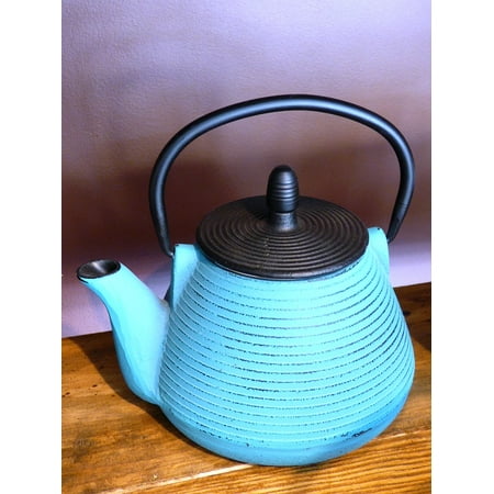 Acrylic Face Mounted Prints Tearoom Tea Kettle Iron Teapot Cast Iron Brew Tea Print 20 x 16. Worry Free Wall Installation - Shadow Mount is (Best Teapots For Brewing Tea)