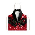 thumbnail image 1 of Christmas Kitchen Decoration Polyester Apron Multicolor 17.72 in x 22.05 in With Adjustable Neckband And Front Pocket, 1 of 6