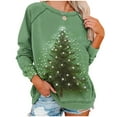 thumbnail image 7 of Amidoa Long Sleeve Sweatshirt for Women Christmas Basic Loose T-Shirt Crewneck Graphic Sweatshirts Womens T Shirt XXXXL, 7 of 7