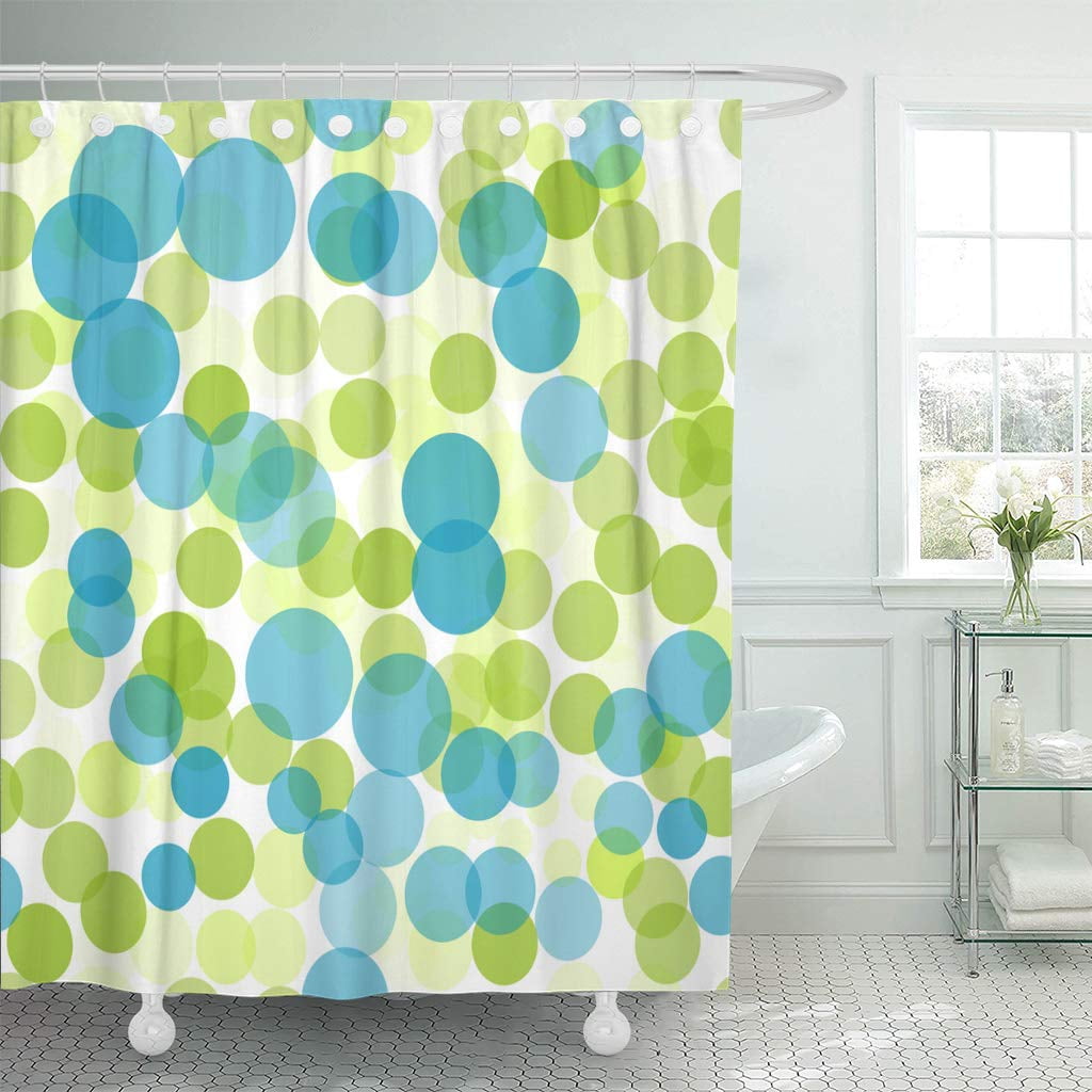 KSADK Colorful Circle Green and Blue Dots Color Funky Light Water