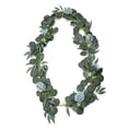 thumbnail image 1 of 6.2FT Artificial Rose Flower Runner Rustic Flower Garland Floral Arrangements Wedding Ceremony Backdrop Arch Flowers Table Centerpieces Decorations, 1 of 10