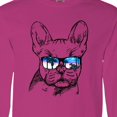 thumbnail image 4 of Inktastic French Bulldog Portrait with Sunglasses Long Sleeve T-Shirt, 4 of 5