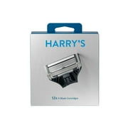 2X - Harry's 5-Blade Men's Razor Blade Refills - 12 Cartridges - Compatible with All Harry's Razors and Flamingo Razors