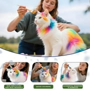 Dog Hair Dye, 3 Color - Blue, Yellow, Green Pet Hair Dye Set, Pet Safe Dyes, Dog Hairs Coloring Agent, Fashionable DIY Pets Grooming, Easy to Use (3 color, 3x100ml)