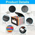 thumbnail image 3 of AGCAN 37 Pockets Expanding File Folder, According File Organizer with Expandable Cover, Desktop Accordion Folders Letter A4 Paper Document Storage Organizer, Black, 3 of 9
