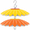 Orange/Yellow-10.5'' / 2PCS, variant on 10.5 Inch Hummingbird Feeder Shade Dome Cover Rain Guard Weather For Bird Umbrella House Outdoor Squirrel Flower Design(light Green)