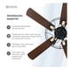 thumbnail image 3 of Ventilador de Techo con Luz Esquimal 132cm , Estilo Industrial, Función Reversible, Aspas de Madera, 6 Velocidades, Temporizador 4 hrs, Color Negro, 3 of 7