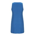 thumbnail image 7 of Ashirexll Womens Summer Dresses, Casual Dresses for Women, Solid Color Sleeveless Round Neck Button Pocket Summer Dress, 7 of 7