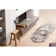 thumbnail image 1 of Natural 676685001771 2 x 6 ft. New Zealand Double Sheepskin Rug - Gradient Grey, 1 of 2