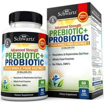 BioSchwartz Prebiotics and Probiotics with Digestive Enzymes for Adults, 60 Capsules