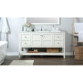 thumbnail image 6 of Elegant Decor Theo 60" Zinc Alloy MDF Single Bathroom Vanity in White, 6 of 7