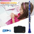 thumbnail image 1 of Clarinete Bb 17 teclas con estuche Instrumentos musicales de orquesta Instrumento de viento de madera, 1 of 7