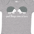 thumbnail image 4 of Inktastic Twin Hedgehogs Baby Boys or Girls Baby Bodysuit, 4 of 5