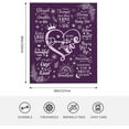thumbnail image 5 of Gifts for Wife, Wife Gifts from Husband, Wife Birthday Gift Ideas, Best Wife Gifts, Wedding Anniversary Romantic Gifts for Her/Wife, I Love You Gifts for Her Throw Blanket 60"X50", 5 of 5