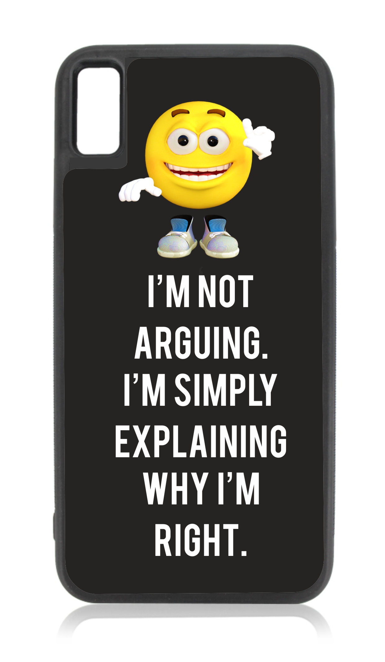 Funny Quote I'm Not Arguing.. Yellow Emoji Emojis Emoticons Humor