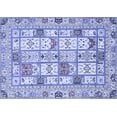 thumbnail image 1 of Ahgly Company Indoor Rectangle Abstract Blue Modern Area Rugs, 2' x 4', 1 of 4