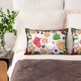 thumbnail image 4 of Bingfone Christmas Gingerbread Cookies Print Satin Pillowcase for Hair - Standard Size with Zipper Silky & Soft Pillow Covers,20x30 inches, 4 of 8