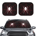 thumbnail image 2 of Hirioo Spider On The Web for 2PCS Windshield Sun Shade Foldable | Front Windshield Shade for Sun, Heat and UV Rays-Medium, 2 of 6