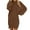 Brown, variant on gakvbuo Fall Dresses For Women 2023 Plus Size Mini Dress Long Sleeve Women's Medium Length Long Sleeved Round Neck Loose Dress