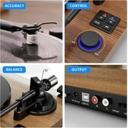 EYESEN Bluetooth Turntable HiFi System and record player with 36W Speakers & Magnetic Cartridge