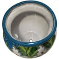 thumbnail image 2 of Small-Sized Aqua Mexican Colors Talavera Ceramic Garden Pot, 2 of 4