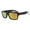 Matte Black (Orange Mirror), variant on Choppers Flame Sunglasses Men’s Biker Shades UV400 Shiny Black, Black