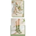 thumbnail image 3 of CoCozhu Women's Cute Vintage Floral Patterned Cotton Crew Socks Teen Girls Pretty Ruffle Frilly Lace Socks, 3 of 8